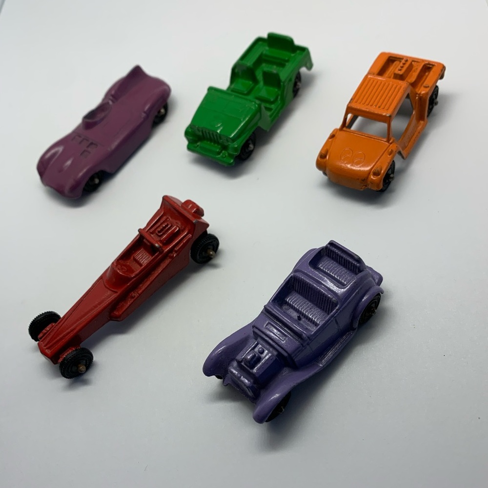 1974 Tootsie toys Midget Sports die cast metal car lot Jaguar Roadster Dragster